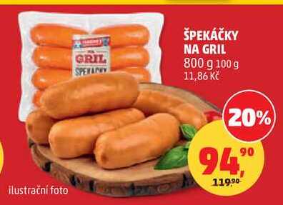 ŠPEKÁČKY NA GRIL, 800 g