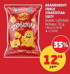 BRAMBOROVÝ SNACK STRAŠIDÝLKA SOLTY klasik, 55 g