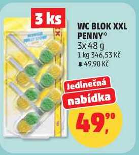 WC BLOK XXL PENNY, 3x 48 g