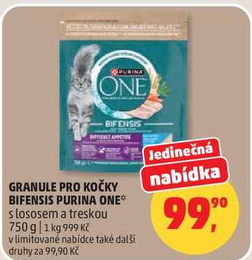 PURINA ONE s lososem a treskou, 750 g