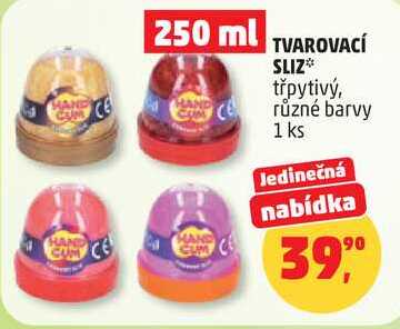 TVAROVACÍ SLIZ třpytivý, různé barvy, 1 ks