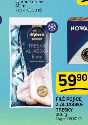 FILÉ PORCE Z ALJAŠSKÉ TRESKY 300 g 