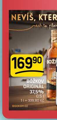 BOŽKOV ORIGINÁL 37,5% 0.5l