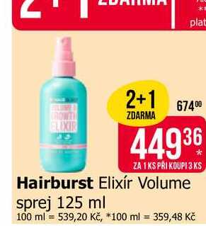 Hairburst Elixír Volume sprej 125 ml