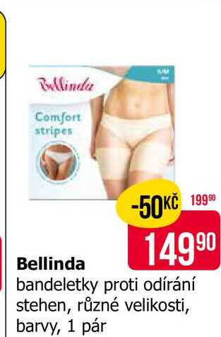 Bellinda bandeletky proti odírání stehen, různé velikosti, barvy, 1 pár