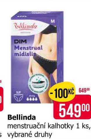 Bellinda menstruační kalhotky 1 ks, S vybrané druhy 