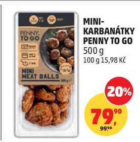 MINI-KARBANÁTKY PENNY TO GO, 500 g