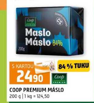 COOP PREMIUM MÁSLO 200 g