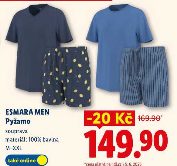 ESMARA MEN Pyžamo