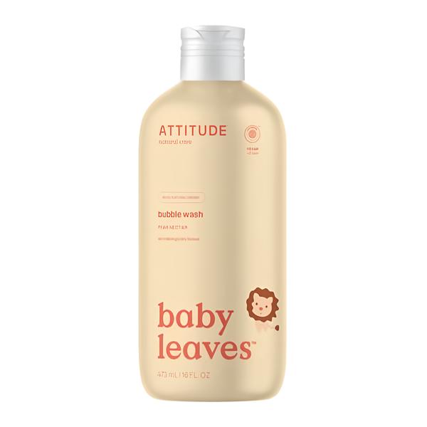 Attitude Baby leaves Dětská pěna do koupele s vůní hruškové šťávy