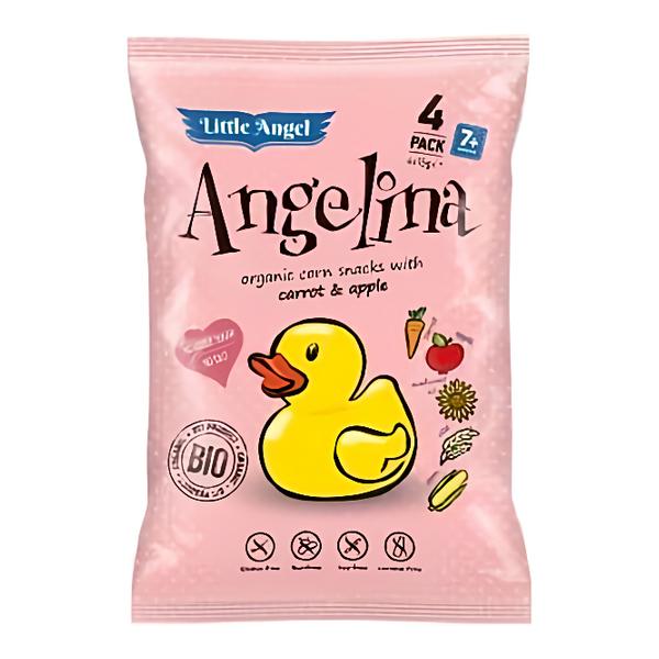 Little Angel BIO Angelina křupky mrkev a jablko 4x15g
