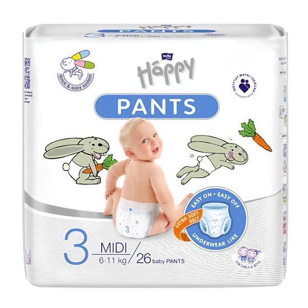 Bella Baby Happy Pants Dětské plenkové kalhotky vel. 3 (6-11 kg)