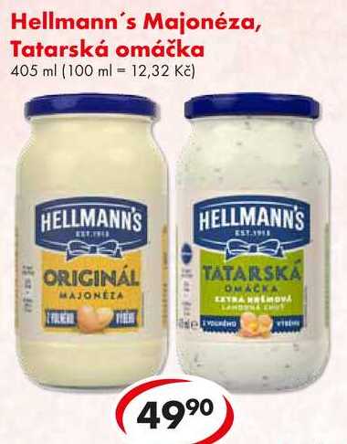 Hellmann's Majonéza, Tatarská omáčka, 405 ml 