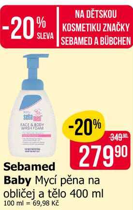 Sebamed Baby Mycí pěna na obličej a tělo 400 ml