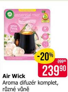 Air Wick Aroma difuzér komplet, různé vůně 