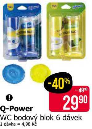 Q-Power WC bodový blok 6 dávek