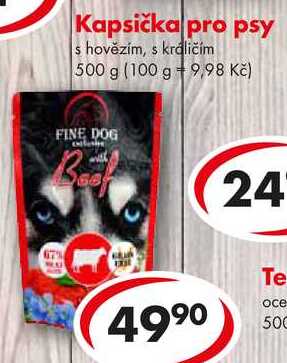 Kapsička pro psy, 500 g