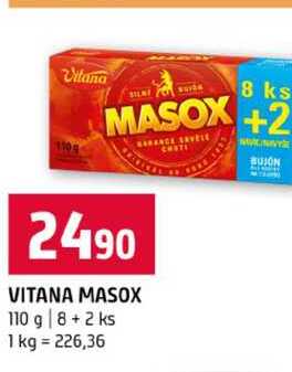 VITANA MASOX 110 g 8+2 ks