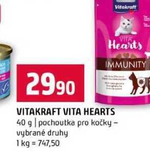 VITAKRAFT VITA HEARTS 40 g pochoutka pro kočky vybrané druhy