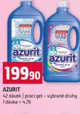 AZURIT 42 dávek prací gel vybrané druhy