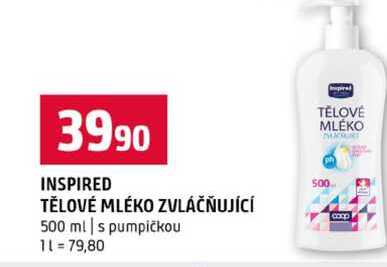 INSPIRED TĚLOVÉ MLÉKO ZVLÁČŇUJÍCÍ 500 ml s pumpičkou 