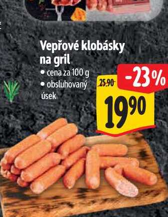 Vepřové klobásky na gril 100 g