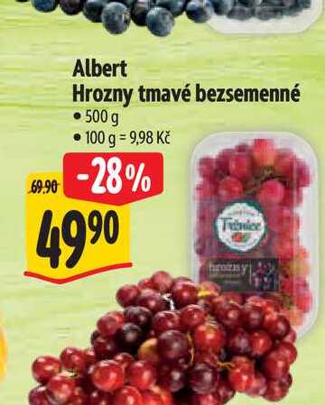 Albert Hrozny tmavé bezsemenné • 500 g