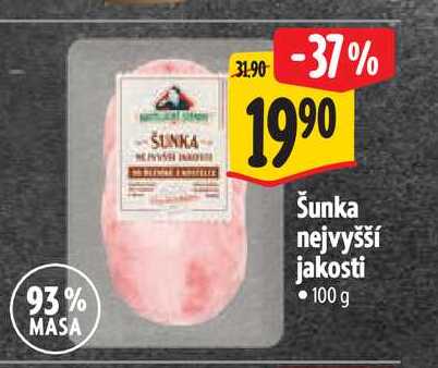Šunka nejvyšší jakosti 100 g