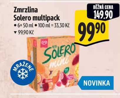 Zmrzlina Solero multipack  6x50 ml 