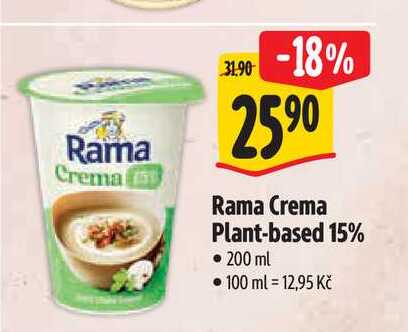 Rama Crema Plant-based 15% 200 ml