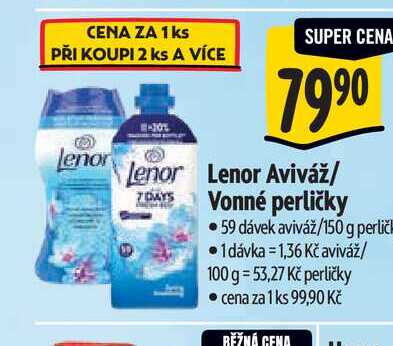   Lenor Aviváž/ Vonné perličky 59 dávek /150 g 