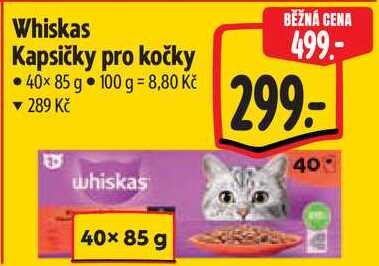 Whiskas Kapsičky pro kočky, 40x 85 g
