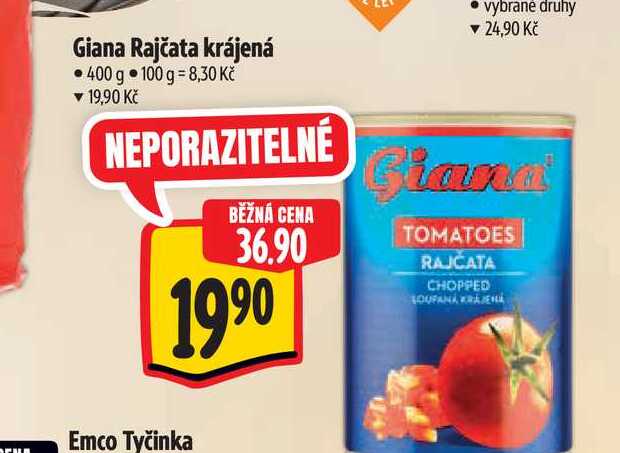 Giana Rajčata krájená 400 g  