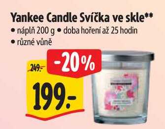 Yankee Candle Svíčka ve skle