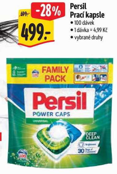 Persil Prací kapsle, 100 dávek
