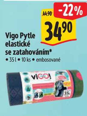 Vigo Pytle elastické se zatahováním 35 l, 10 ks