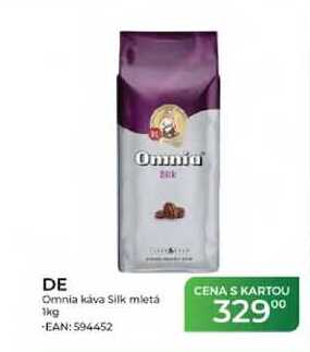 DE Omnia káva Silk mletá 1kg