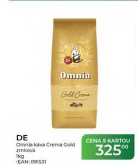 DE Omnia kava Crema Gold zinková 1kg
