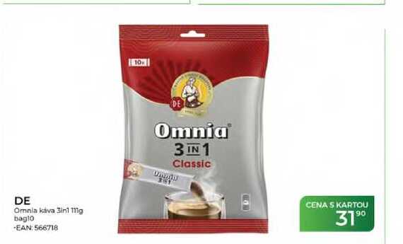 DE Omnia káva 3in1 mg baglo
