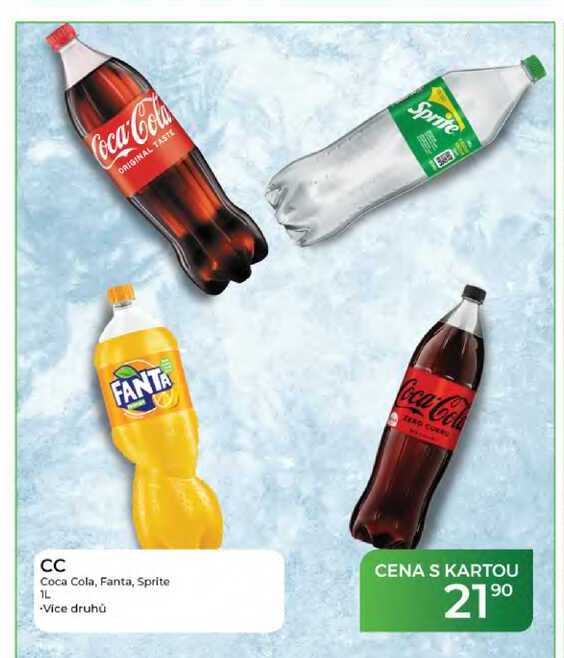 CC Coca Cola, Fanta, Sprite 1L 