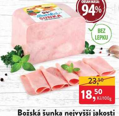 Božská šunka nejvyšší jakosti 100g