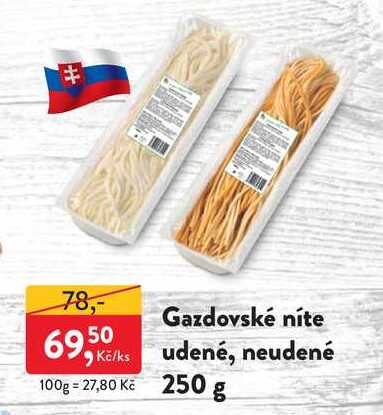 Gazdovské níte udené, neudené 250g