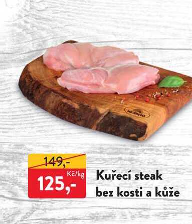Kuřecí steak bez kosti a kůže 1kg