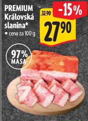 PREMIUM Královská slanina, cena za 100 g