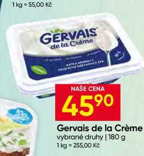Gervais de la Crème vybrané druhy 180 g