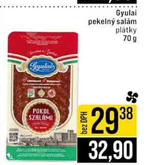 Gyulai pekelný salám plátky 70 g