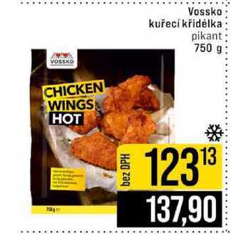 Vossko kuřecí křidélka pikant 750 g