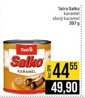 Tatra Salko karamel slaný karamel 397g