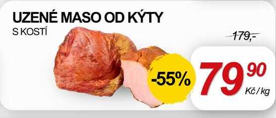 UZENÉ MASO OD KÝTY S KOSTÍ, 1 kg