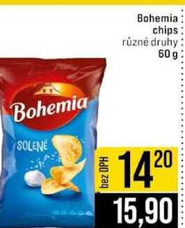 Bohemia chips různé druhy 60 g
